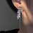 Full Rhinestone Zircon Leaves Tassel Hanging Earrings Long Earrings